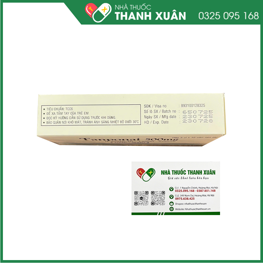 Tanponai 500mg thuốc điều trị triệu chứng các cơn chóng mặt ở người lớn